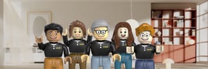 NovaBrix minifigures representing Novelli team members
