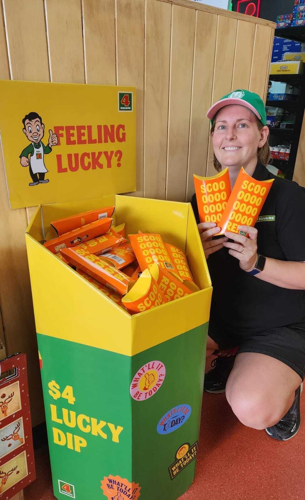 Four Square Lucky Dip promotion instore