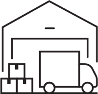 Novelli branded merchandise logistics and warehousing icon Novelli branded merchandise logistics and warehousing icon